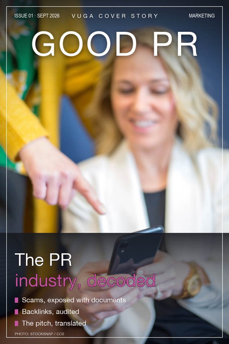 Good PR magazine cover